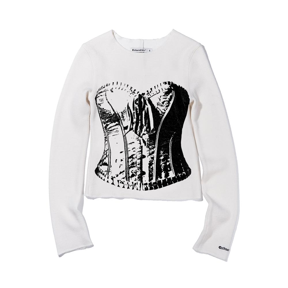 Extraordinary Corset Longsleeve Off White Xs/Free