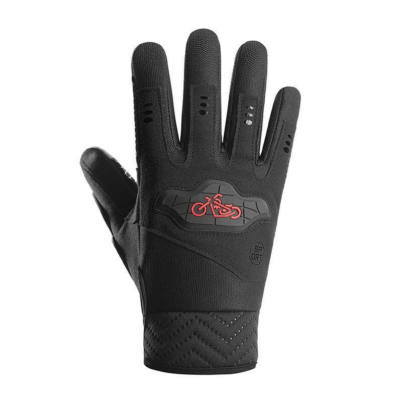 Riding Gloves Non Slip Driving  Outdoor Cycling Touch Screen Electric Bike Windproof and Cold Mountain Climbing Men's Fingers Spring and Autumn