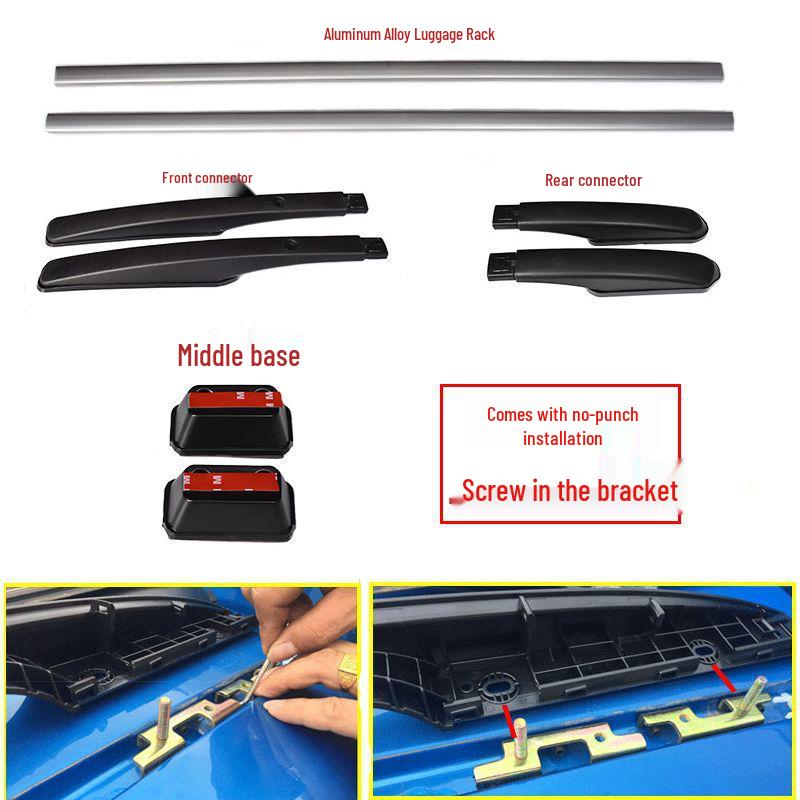 Aluminum Roof Rack for Wuling Hongguang/Hongguang S/S1/Rongguang V - No-Drill Installation