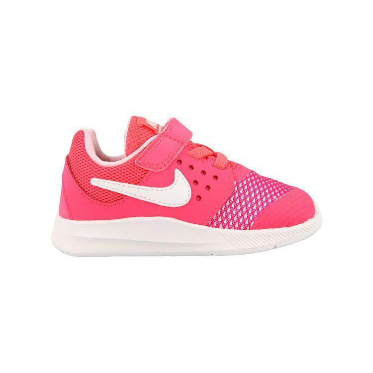Nike Downshifter 7 Comfortable Casual Non-Slip Shock Absorbing Durable Breathable Lightweight Low-Top Walking Shoes Baby Shoes Pink White 869971-600