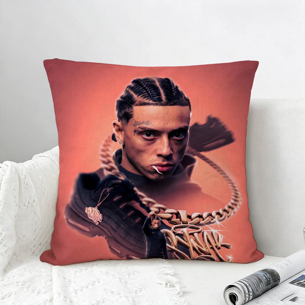 Rapper Central Cee Cushion Cover Natural Linen Pillowcase Set AllinOne Decor for Sofa Bedroom  Chair
