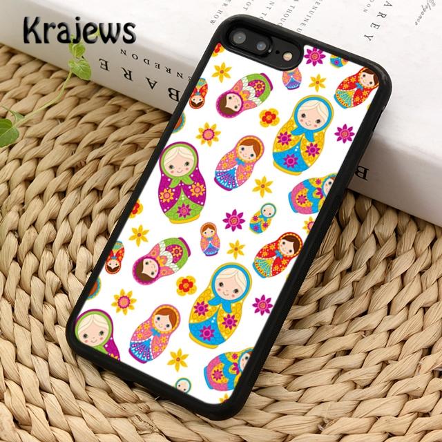 Krajews Russian Matryoshka Dolls Soft Phone Case Cover For iPhone 17 Air 16 15 14 plus 11 12 13 pro max coque Fundas