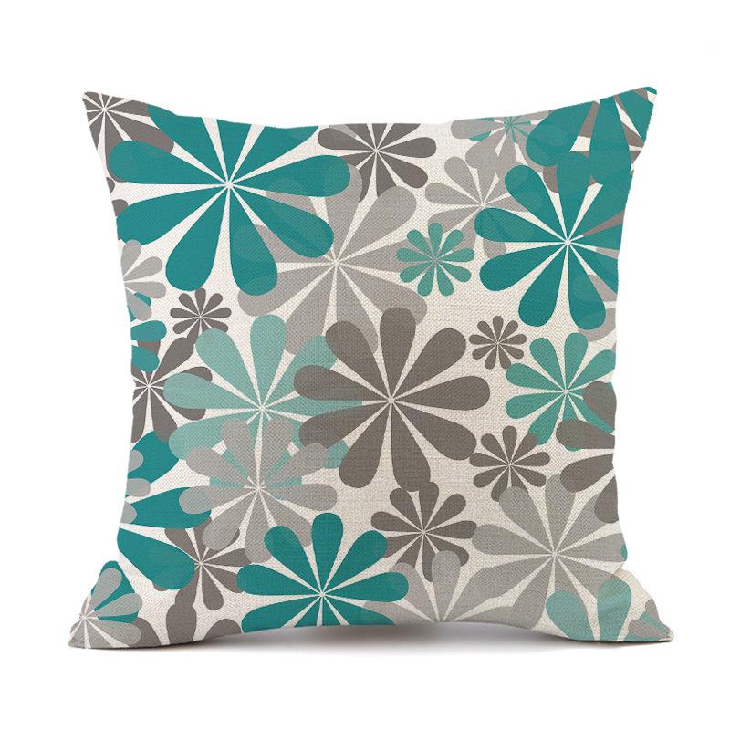 Outdoor Waterproof Cushion Cover 45X45 Floral Pillowcover Decorative Sofa Cushions Throw Pillows Pillowcase