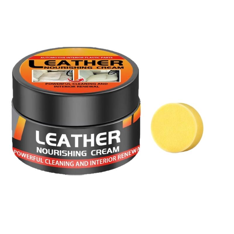 

Upgrades Leather Care Cream 50g Renovation Paste set for Car Seats Furniture Shoes & Wallets Deep Cleaning Restoration 1