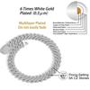 20mm Cuban Link Chain for Men Iced Out Choker Necklace Prong Setting Cubic Zirconia Big Heavy Chunky Hip Hop Jewelry
