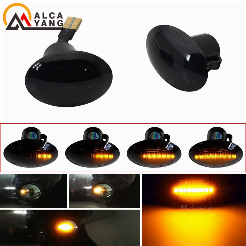 Sequential Flashing LED Turn Signal Side Marker Light For FIAT 4S 63 3P NUOVA 500 ABARTH Ford KA DESDE Lancia YPSILON Maserati
