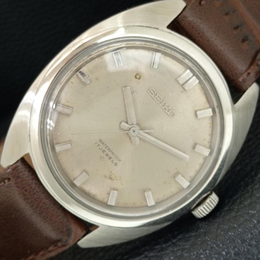 ЯПОНСКИЕ ВИНТАЖНЫЕ МУЖСКИЕ ЧАСЫ SEIKO С РУЧНЫМ ЗАВОДОМ 66B ОРИГИНАЛЬНЫЙ ЦИФЕРБЛАТ a706416-1