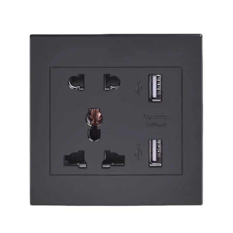 Depoguye High quality retro European lamp switch socket, stainless steel brass toggle switch plate, household wall lamp switch