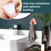Badezimmerhaken für Handtücher Klebender Wandorganisator Waschlappen-Greiferhalter für Badezimmer Schlafsaal Outdoor Wohnmobil Eingangsbereich