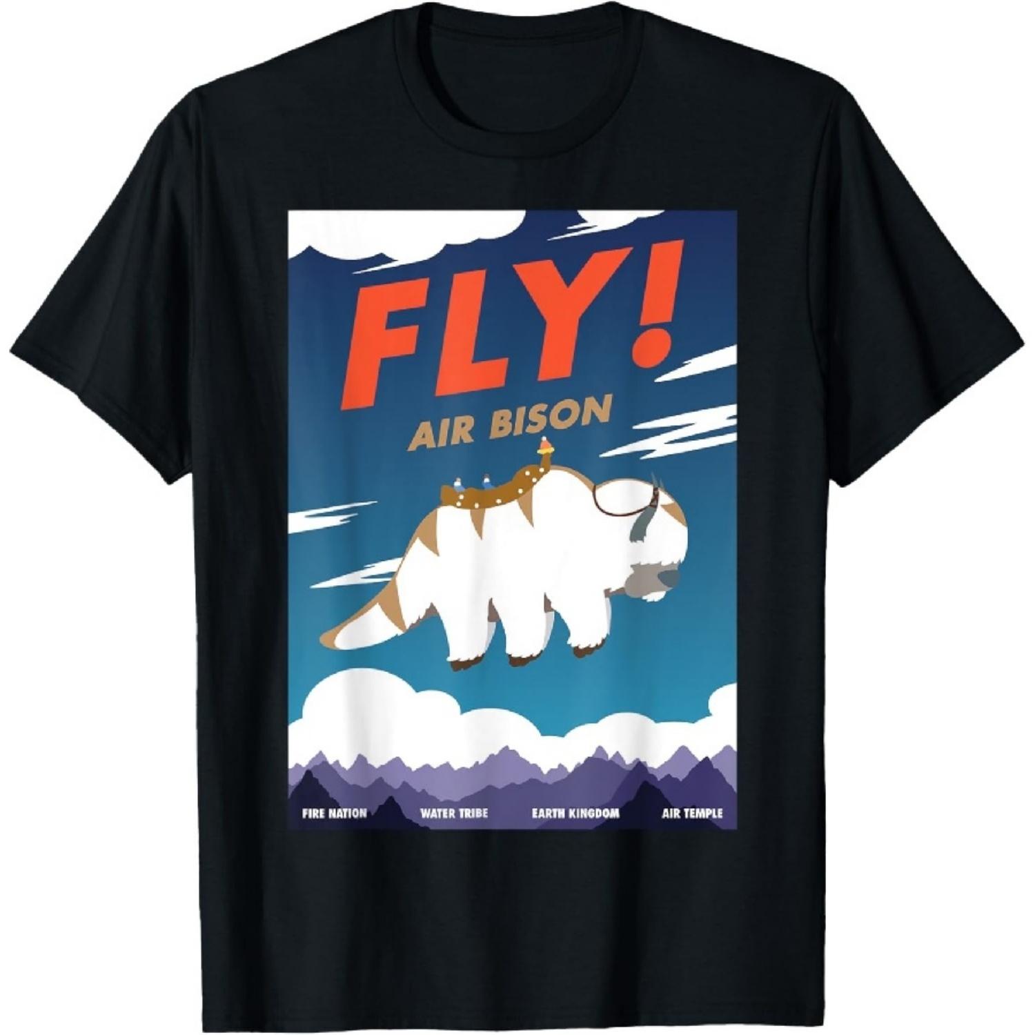

Bison Airline Poster Fly! Air Bison T-Shirt XXXXXL чорний