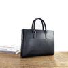 Men's High-End Genuine Leather Briefcase with Anti-Theft Fingerprint Lock - Single Shoulder Crossbody Business Handbag