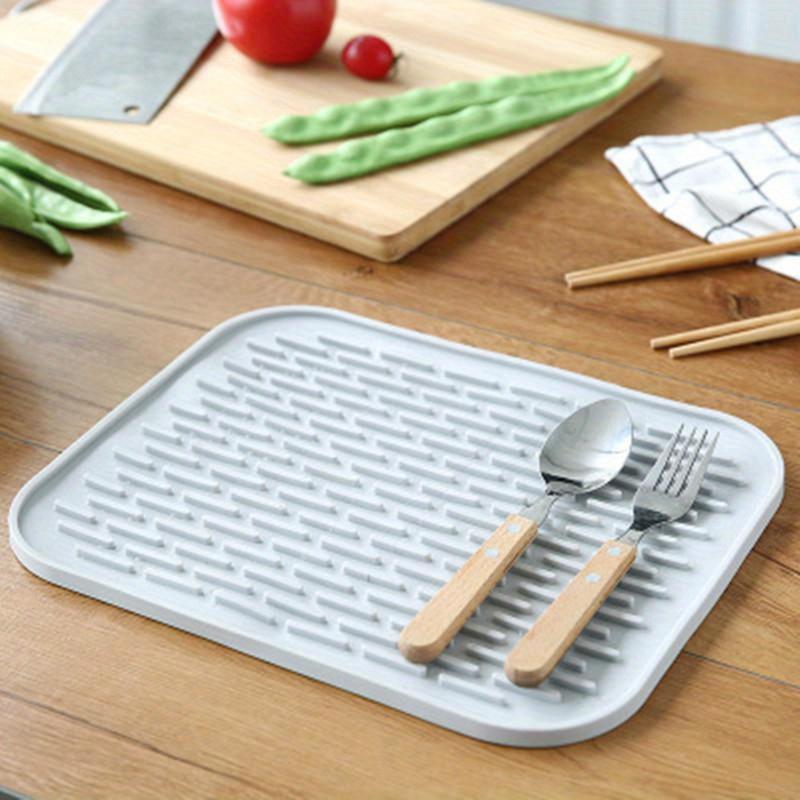 Almohadilla de Aislamiento Anti-Calor de Silicona Cuadrada Antideslizante Posavasos Vajilla Drenaje Olla Alfombrilla Olla Plato Individual