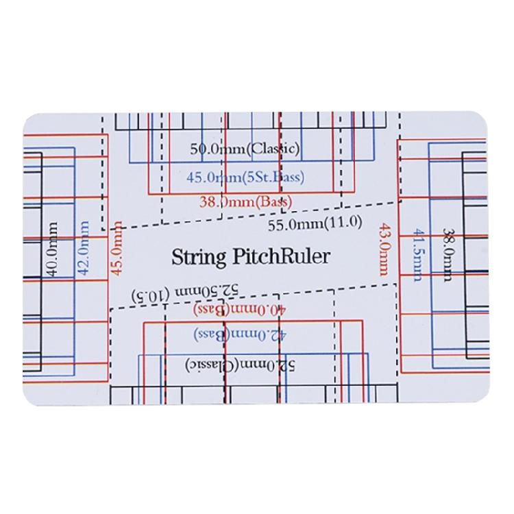 Guitar String Action Gauge Ruler Guitar Ruler Double Sided String Action Ruler Measuring Tool for Guitar Mandolin Banjos