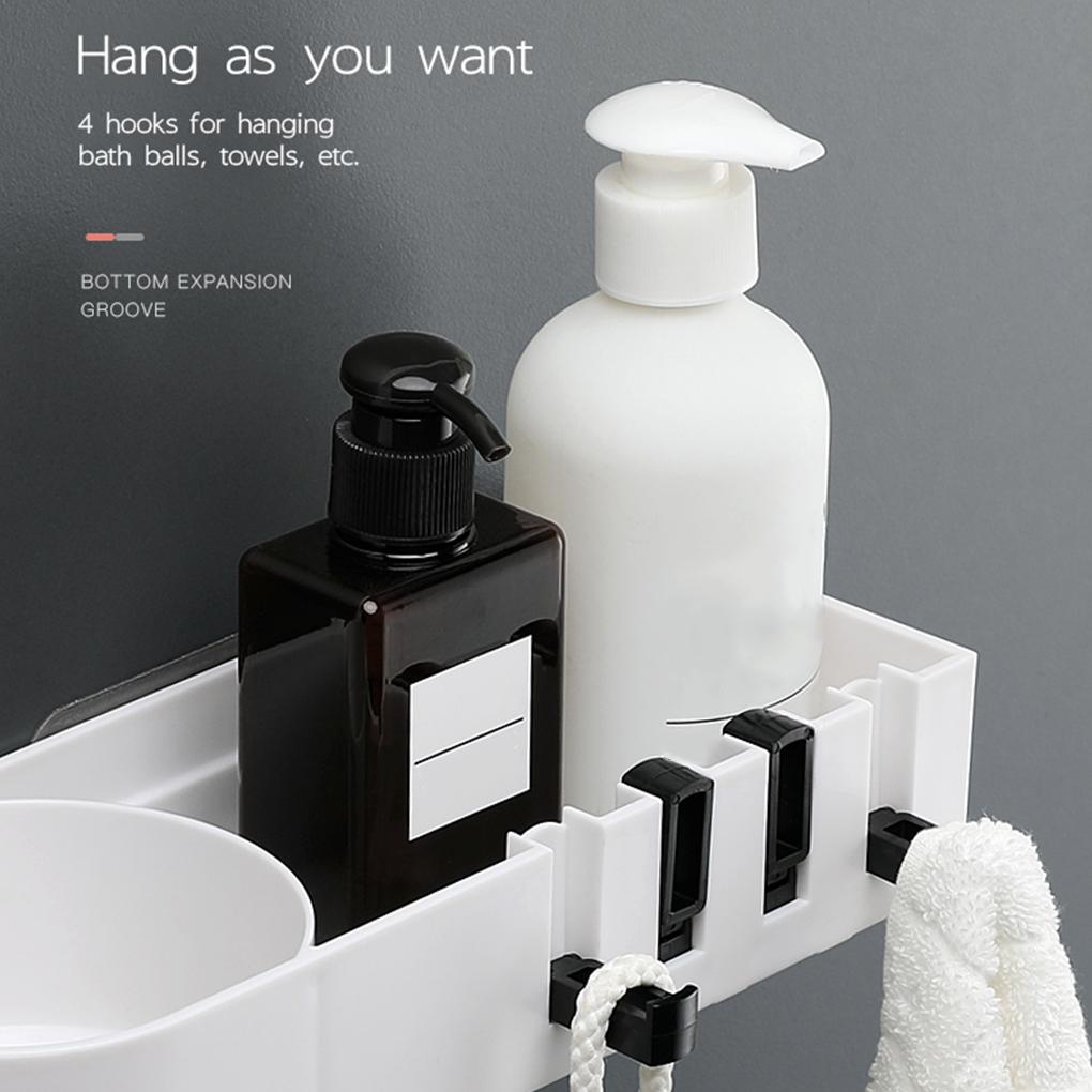Bathroom Shelf Corner Shelves Shampoo Holder Kitchen Storage Rack Mess