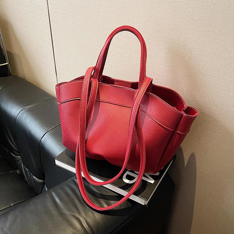 Pendler-Handtasche mit großem Fassungsvermögen für Damen, neue High-End-Gemüsekorb-Tasche 2025, einfache und vielseitige Umhängetasche