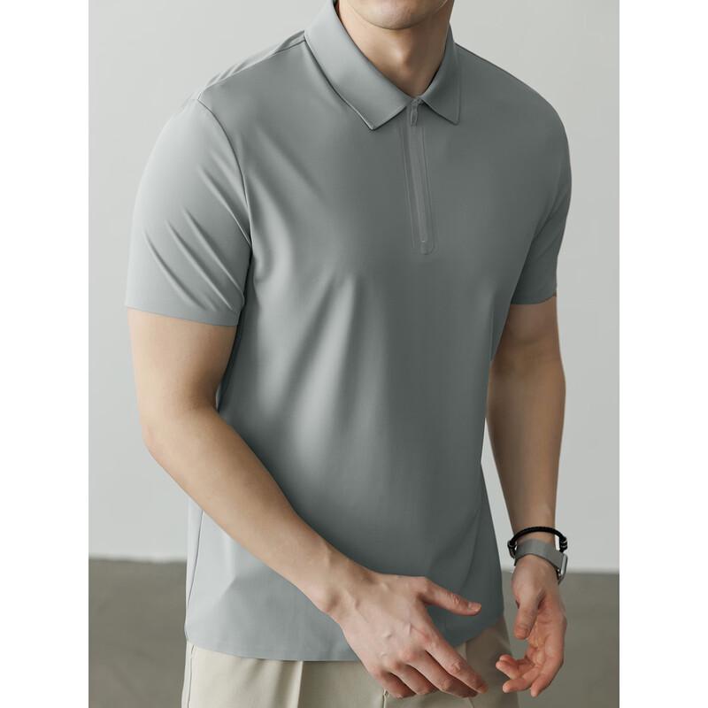 Hengyuanxiang Men's Summer Cooling Polo T-Shirt