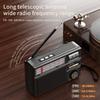 Retro přenosný Full Band rádiový přijímač Solární Bluetooth 5.2 Reproduktor Přehrávač hudby Podpora TF USB