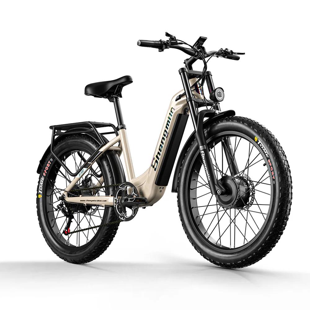 26" Urabn Electric Bike Shengmilo S700 for Adults with 1500W 48V17.5Ah, Rear Cargo Rack Ideal for Daily Commuter & Outdoor Adventure