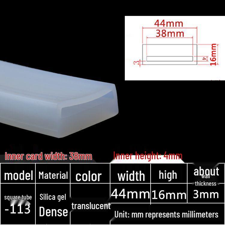 High-Temperature Resistant Silicone Square Tubing: Durable, Customizable, Aging-Resistant Rubber Sheath and Hollow Sealing Strip.
