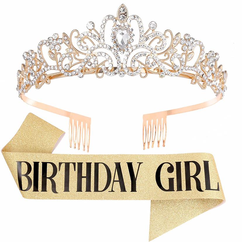 Barock Exquisite Krone Brautkrone Tiara Haarschmuck Beliebter Prinzessin Haarkamm Krone Tiara Schultergurte