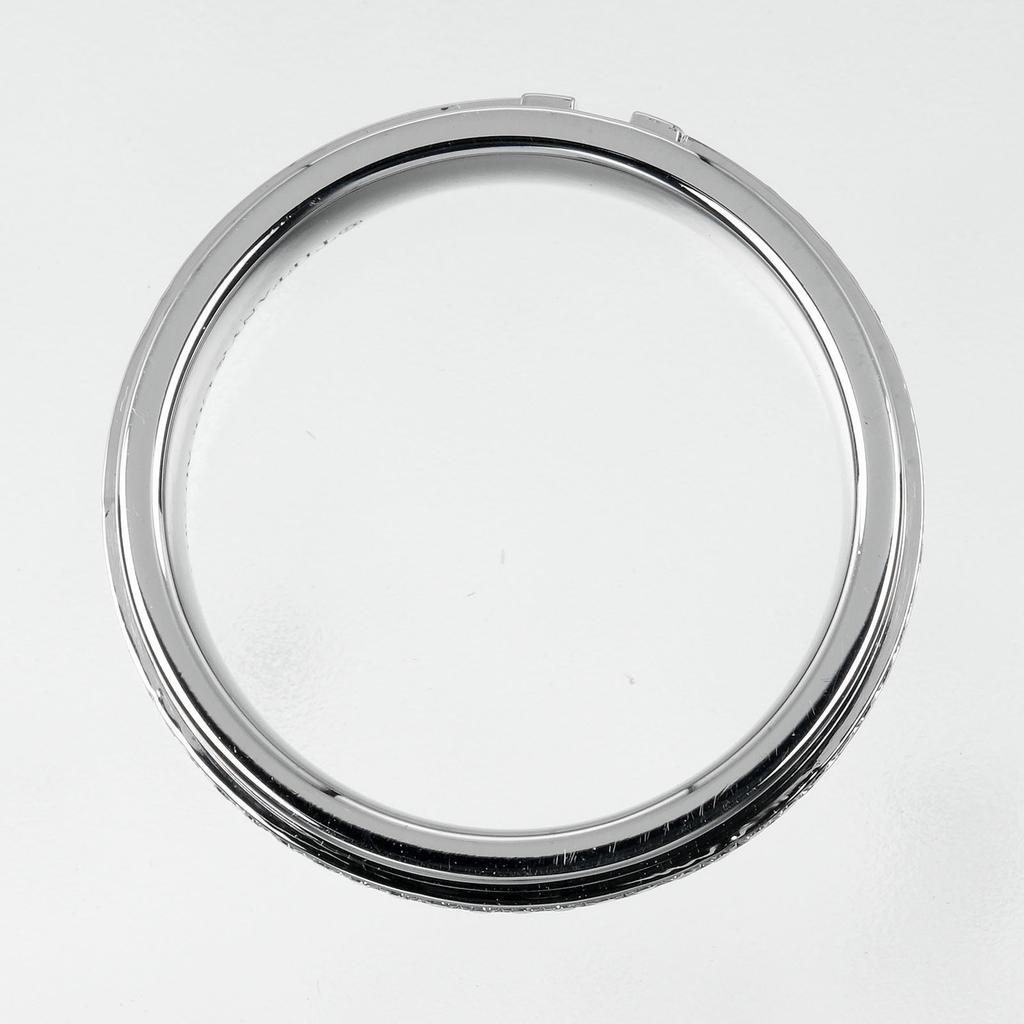 TIFFANY&Co. Wide T Ring K18 white gold/diamond #5.4(US Size) 6.92g Women Used