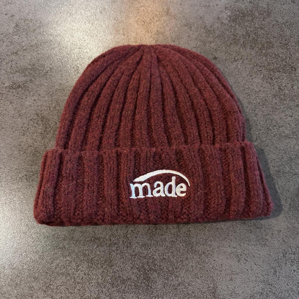 Knitted Letter Embroidered Beanie Hat For Winter Warmth Unisex Fashion Accessory