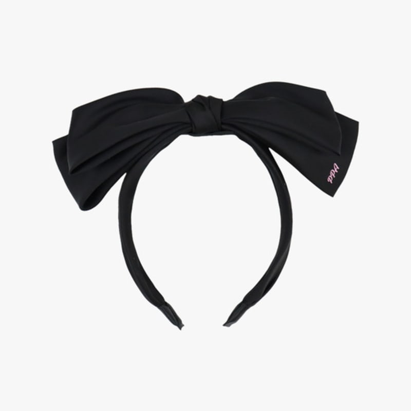 PINK PINEAPPLE TIERED RIBBON HAIR BAND_BLACK