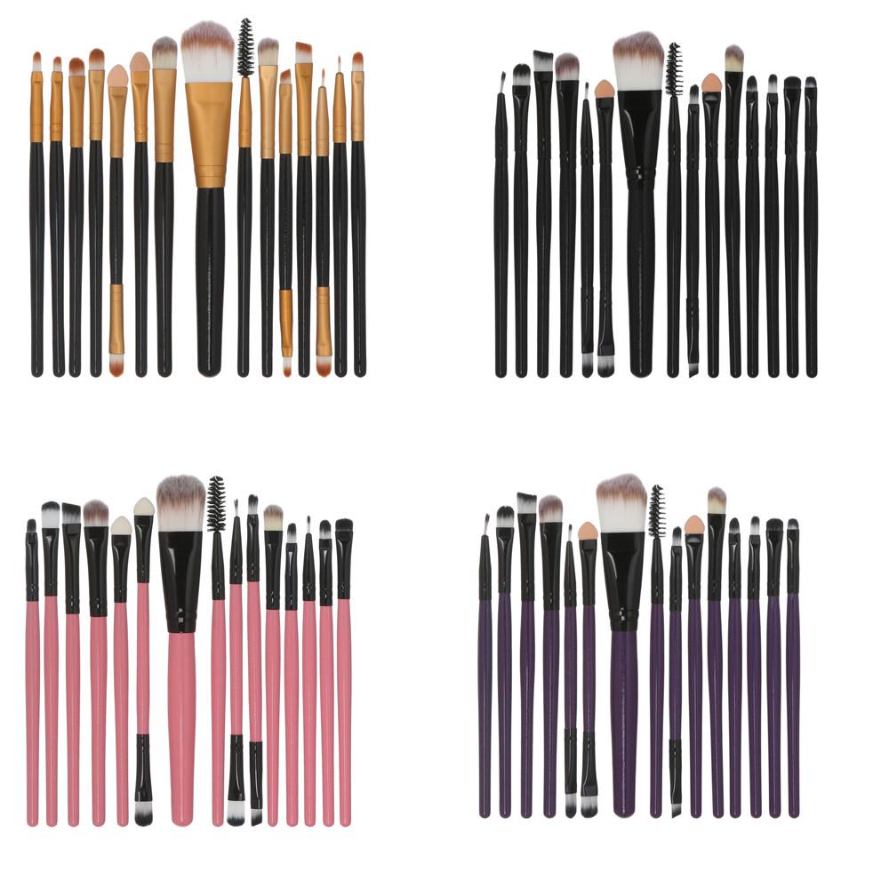 

Индивидуальный набор кистей для макияжа с деревянной ручкой, 15 штук.