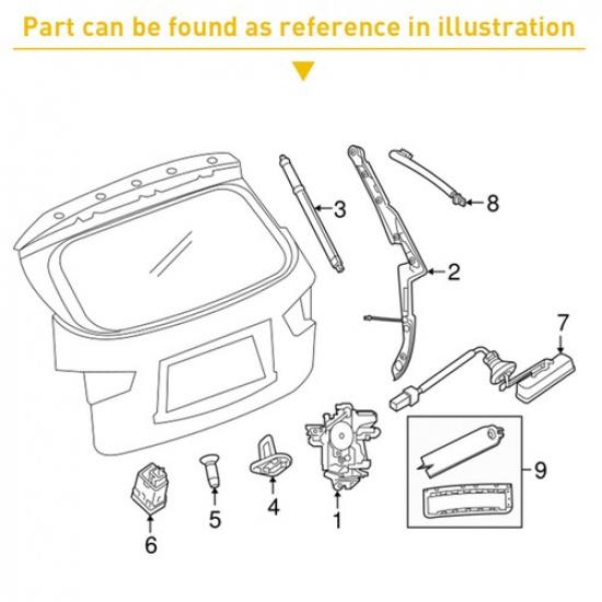 For 2010-17 Subaru Forester Legacy Outback Tailgate Release Button Trunk Switch