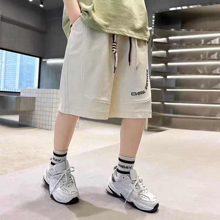 Boys' Pants for Summer Children's Casual Loose Casual Sports Versatile Printed Pants Short Pants