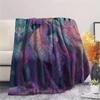 Purple Dragons  Print Flannel Blanket, High quality Comfortable for All Seasons, Home Decor, Warmth and Comfort