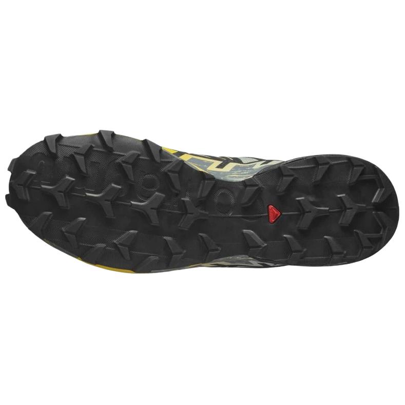 SALOMON Speedcross 6 Versatile Comfortable Supportive Lightweight Running Shoes Men Sneakers Black Gray Yellow 479805