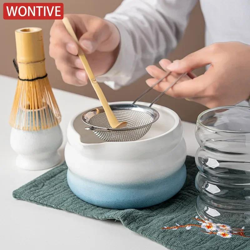 7PCS Japanese Matcha Set Safe Bamboo Whisk Teaspoon Tea Sets Indoor Beverage Shop Tea-making Tools Accessories