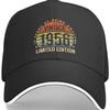 Vintage Th Birthday Limited Edition Baseball Cap Cotton Casual Adjustable Hat