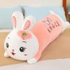 Cute Strawberry Siding Rabbit Plush Toys for Girls Sleeping Long Pillows Home Cushions for Chinese Valentine's Day Gift Side Sleeping Pillow