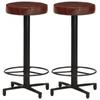 Day & Night - Day & Night Kitchen Bar Stools 2 Pack Genuine Leather 66cm
