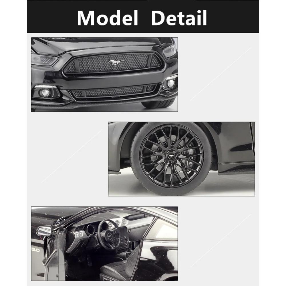 Welly 1/24 2015 Ford Mustang GT Shelby Alloy Sports Car Model Diecasts Metal Racing Car Vehicles Model Simulation Kids Toys Gift