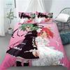 New Lucky Star 3D Print Anime Girl 3 PCS Duvet Cover Set Fashion Bedding Sets Comforter Duvet Cover Pillowcase Home Textiles