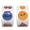 Hey Bear Sensory 500 Sheets/Roll: Fruit & Vegetable Stickers for DIY Decoration, Water Cups, Desks, Sealing