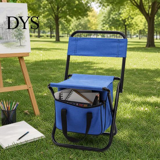 Fishing Chair with Bag Folding Bag, Collapsible Storage & Outdoor Backrest, Portable Backrest Stool for Fishing, Hunting, Camping, Travel