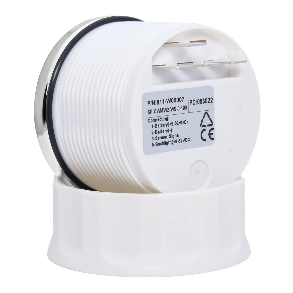 100-500mm Stainless Steel Marine Water Level Gauge Sensor Fit Boat Car Water Level Gauge Meter 0-190ohm with Red Backlight 9-32V