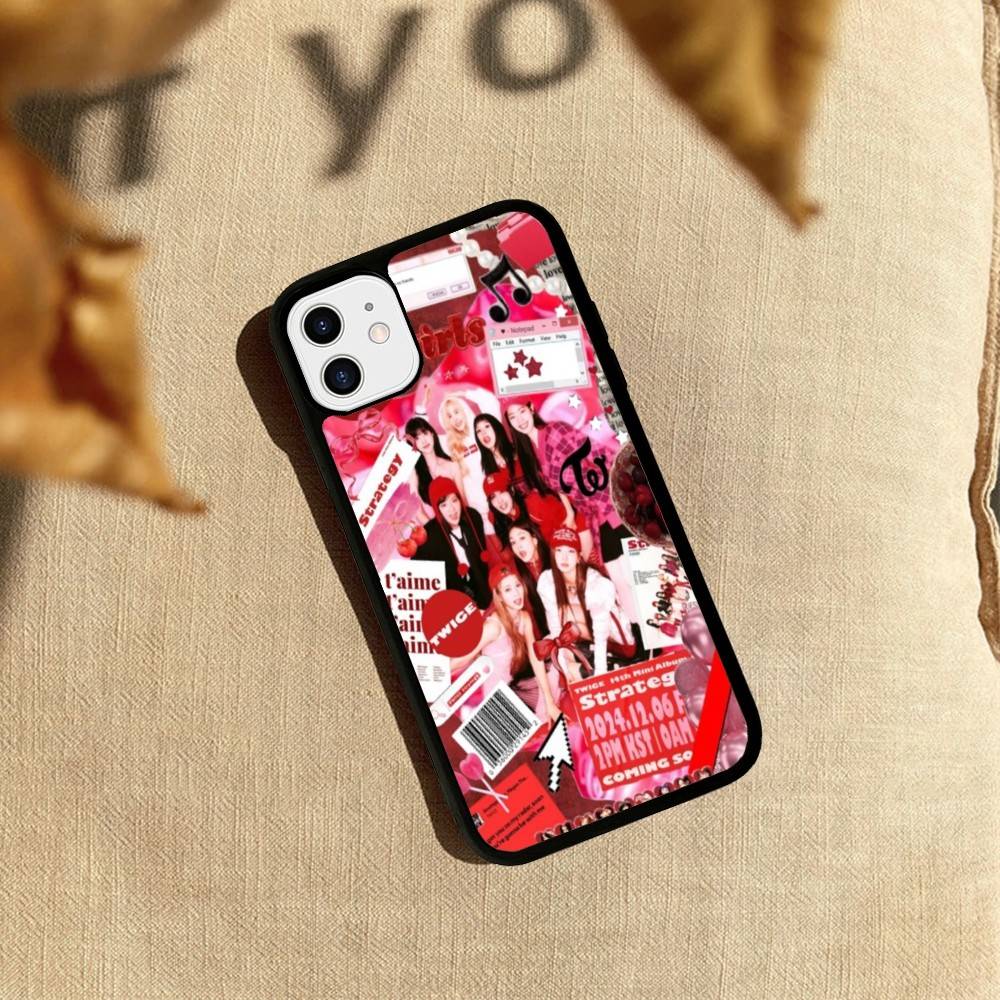 Kpop T-TwiceS Phone Case For IPhone 17 Air 16 14 15 Pro Plus 13 12 11 Pro Max PC+TPU Back Cover