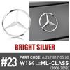 Car trunk logo badge sticker 3D ABS rear decal is suitable for Mercedes-Benz old ML class 350 450 550 W164 2006-2012A 1648170016 FU3