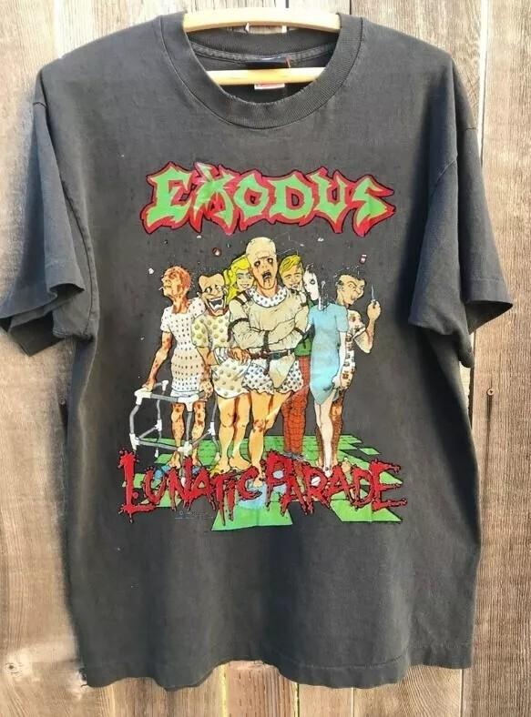 

Exodus Rock Band Short Sleeve Charcoal Unisex Tshirt Men Women S5XL Unisex T-Shirt XXXXL