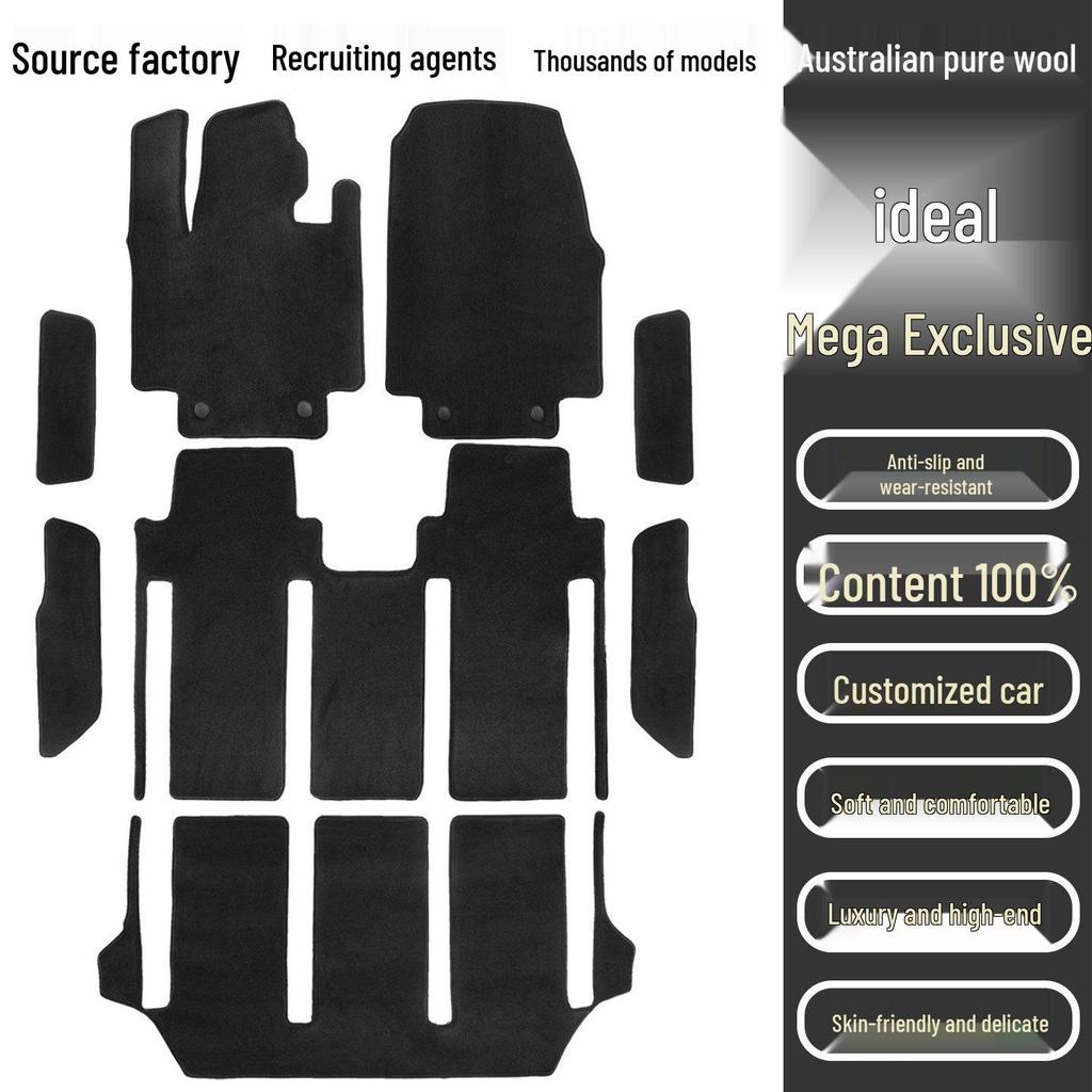 Ideal Mega Home & Car Floor Mats - Australian Wool Interior Carpet for Decoration & Protection
