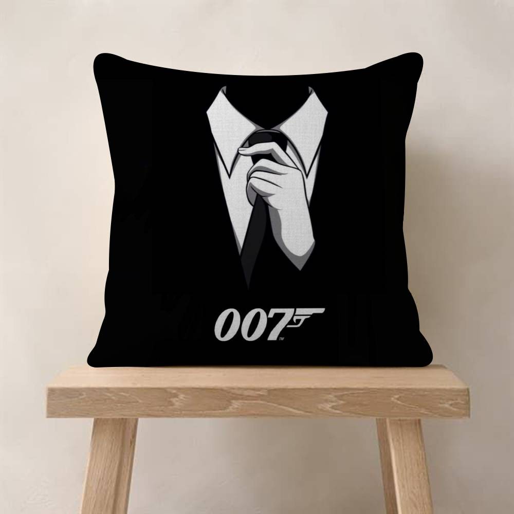 Pillow Gift Home Office Decoration Bedroom Sofa Car Cushion Cover case 45x45 British Legend JJames BBond 007