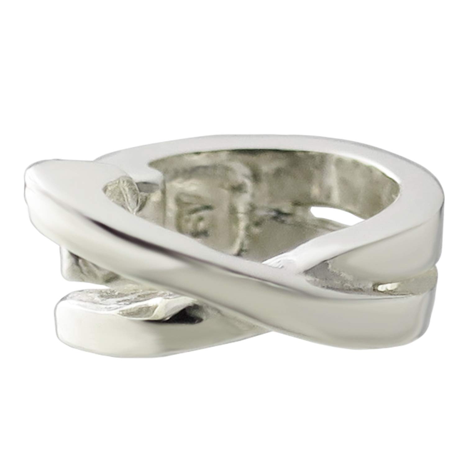 

Shinjuku Gin no Kura Twisted Silver 925 Ear Cuff, Small, Single Ear, Simple, Standard, Non-Pierced Earring, Ear Clip, Fake Earring