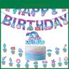 Mermaid Themed Birthday Party Decorations Beautiful Mermaid Birthday Banner And Cake Toppers