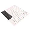 Piano Beginner Sticker Colorful Transparent Removable Large Letter Reusable Piano Keyboard Sticker