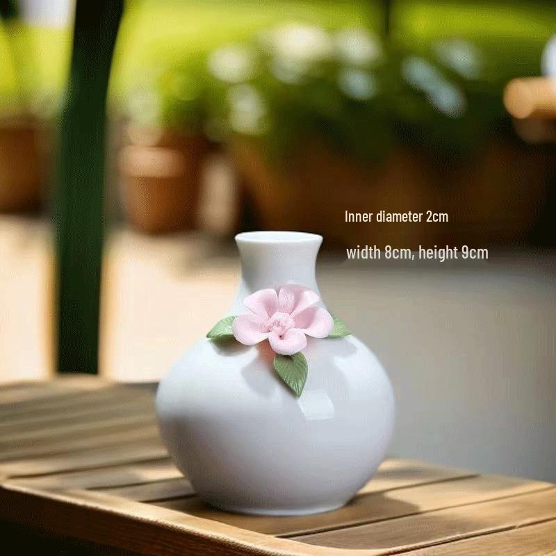 Hand-Pinched Ceramic Vase: Travel Souvenir & Home/Office Decor
